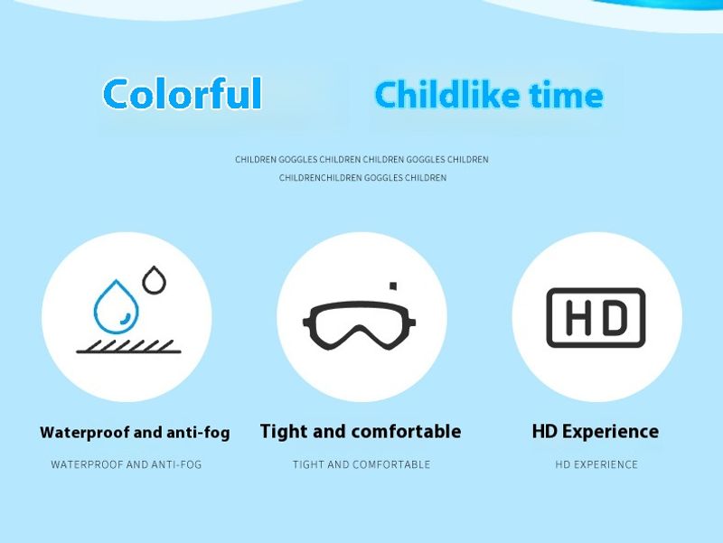 Hot selg new children's aron PC anti fog swimming waterproof goggles_voghion.com