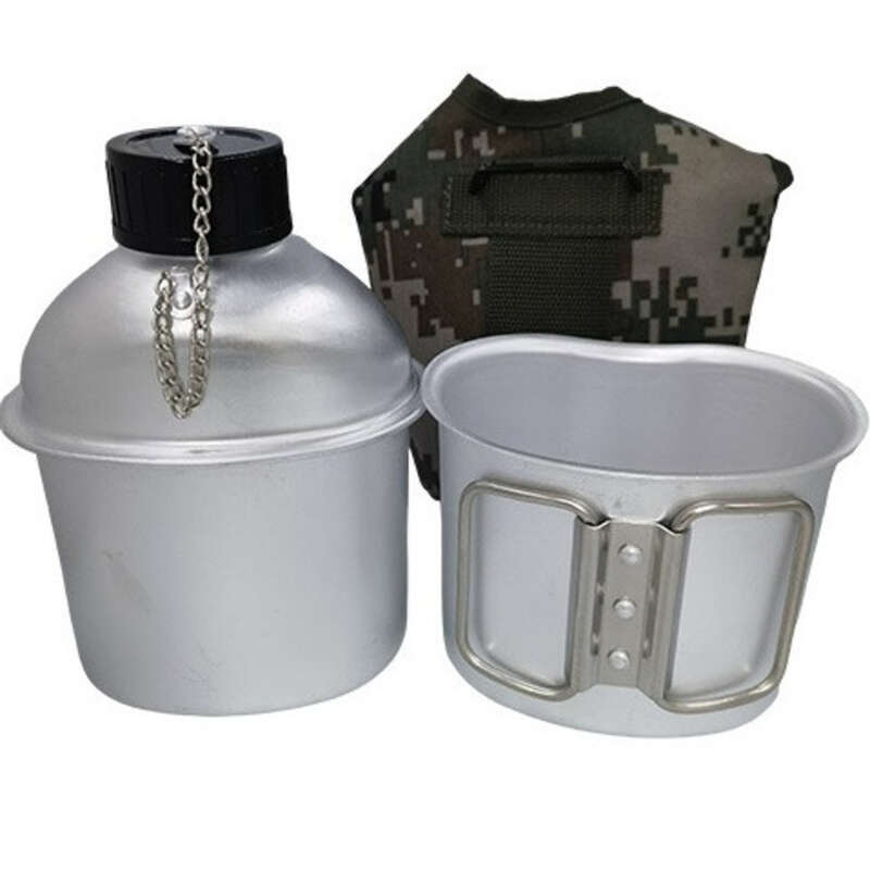 Portable Outdoor Stove Set, Portable American Camouflage Kettle, Military Training New Camping Water_voghion.com