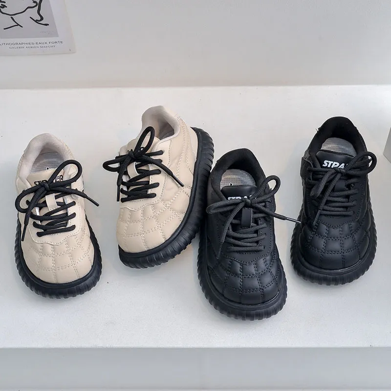 Kids Cotton Sneakers for Boys Girls Youth Casual Non Slip Toddler Winter Warm Shoes Cutefeet Trainers Infant Sizes 23 -_voghion.com