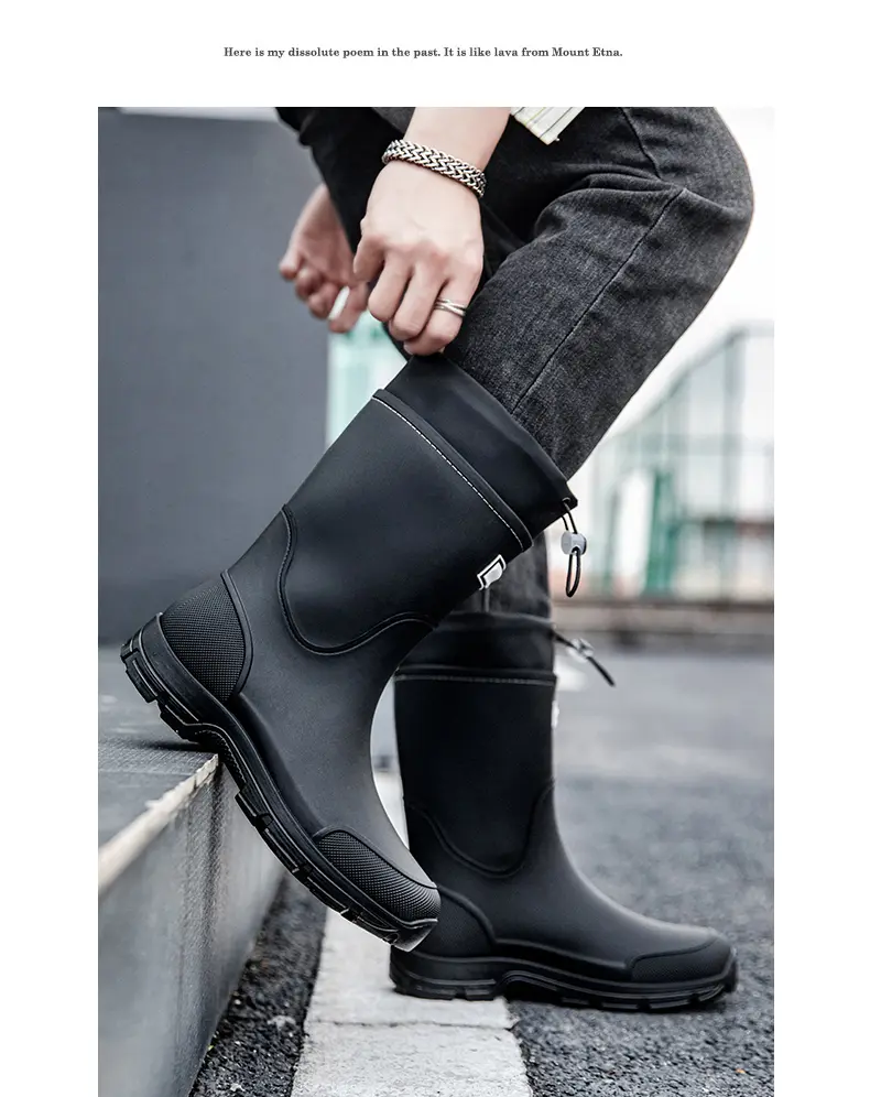 Herren Regenstiefel Und Schneestiefel Für Arbeit Und Sicherheit_voghion.com