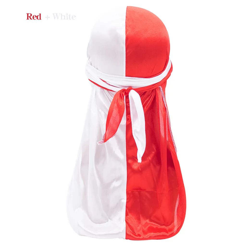 Pirate Cap Long Tail Headwraps for Men and Women Silky Durag Hip Hop Rapper Doo Rag Sleep Hat Bandana Hombre_voghion.com
