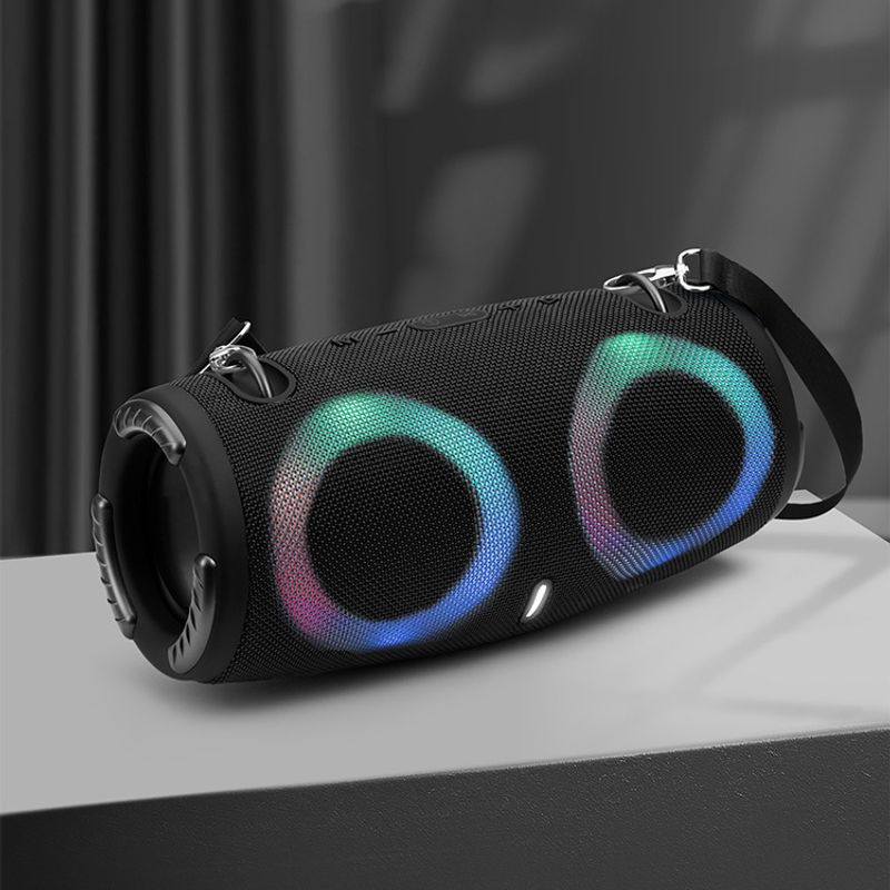 Difuzor Bluetooth MINI-XTREME3RGB cu tobă de război portabilă cu lumină de ambianță rece, potrivită pentru activități în aer liber de petrecere_voghion.com