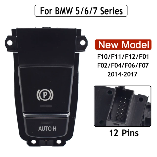 For E70 X5 X6 E71 E72 Hybrid EMF Electronic Handbrake Switch Parking Hand Brake Button 61319148508_voghion.com