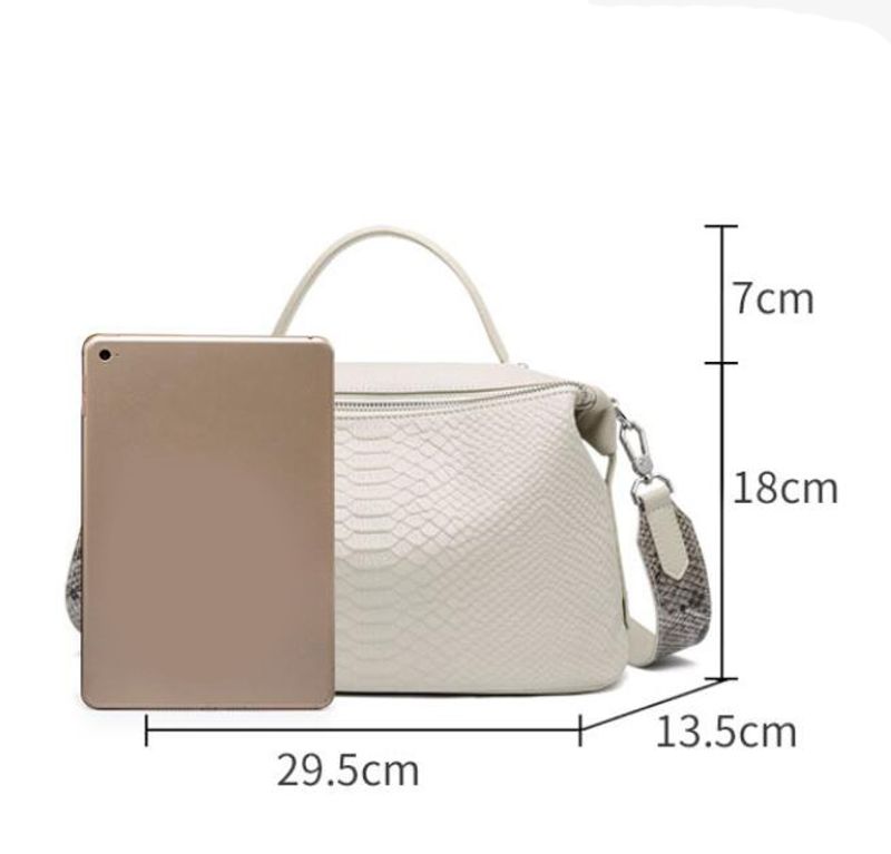 Damen Handtasche aus echtem Schultertasche, Umhängetasche, Rindsleder, echtes Leder, Taschen für Damen, Alligatorleder,_voghion.com