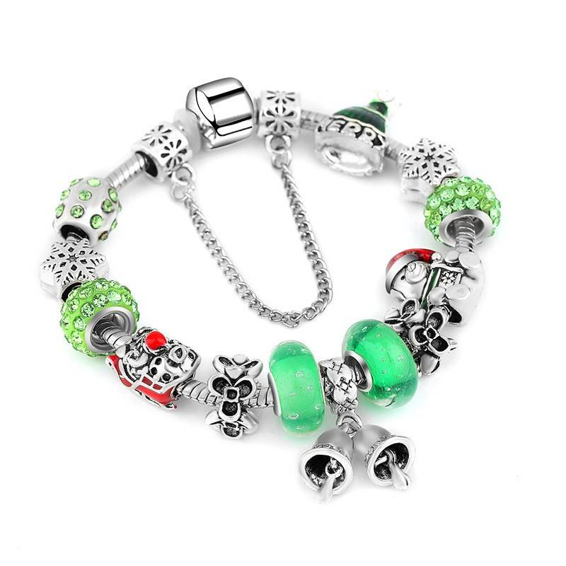 Bracelets de Noël en perles - Bijoux alternatifs - Création florale - Bracelet traîneau en perles à faire soi-même_voghion.com