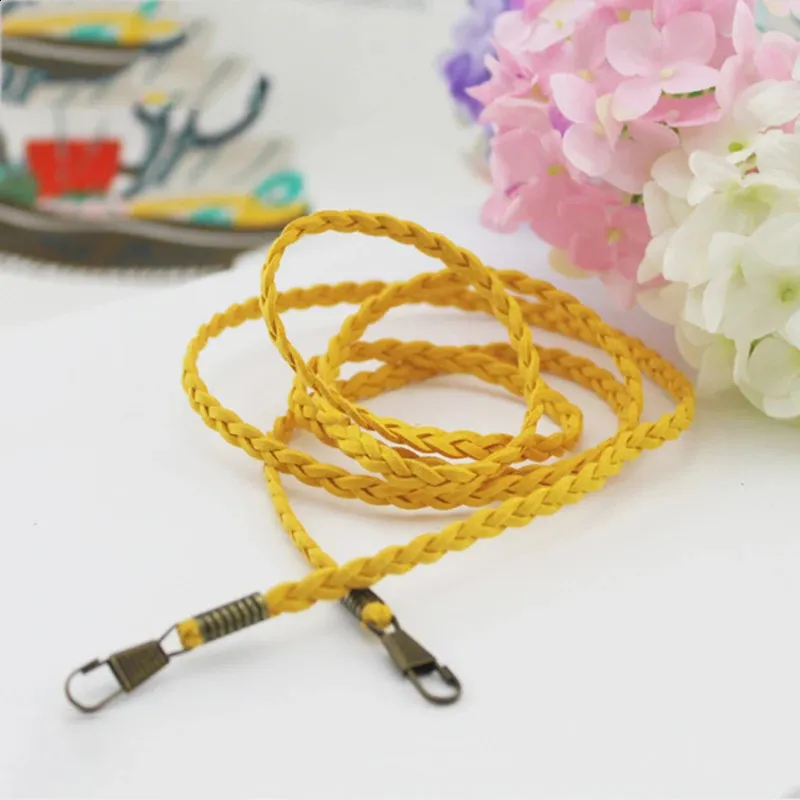 Fashion Thin Strap Solid Color Chain Woven Bags Replacement Purse Handle Belt Handbag Shoulder Bag Accessories 240729_voghion.com
