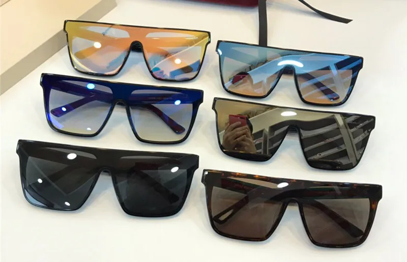 Wholesale-Sunglasses Brand Designer 0268 Fashion Big Frame Plate Glasses Siamese Lens Design Avant-garde Style UV400_voghion.com