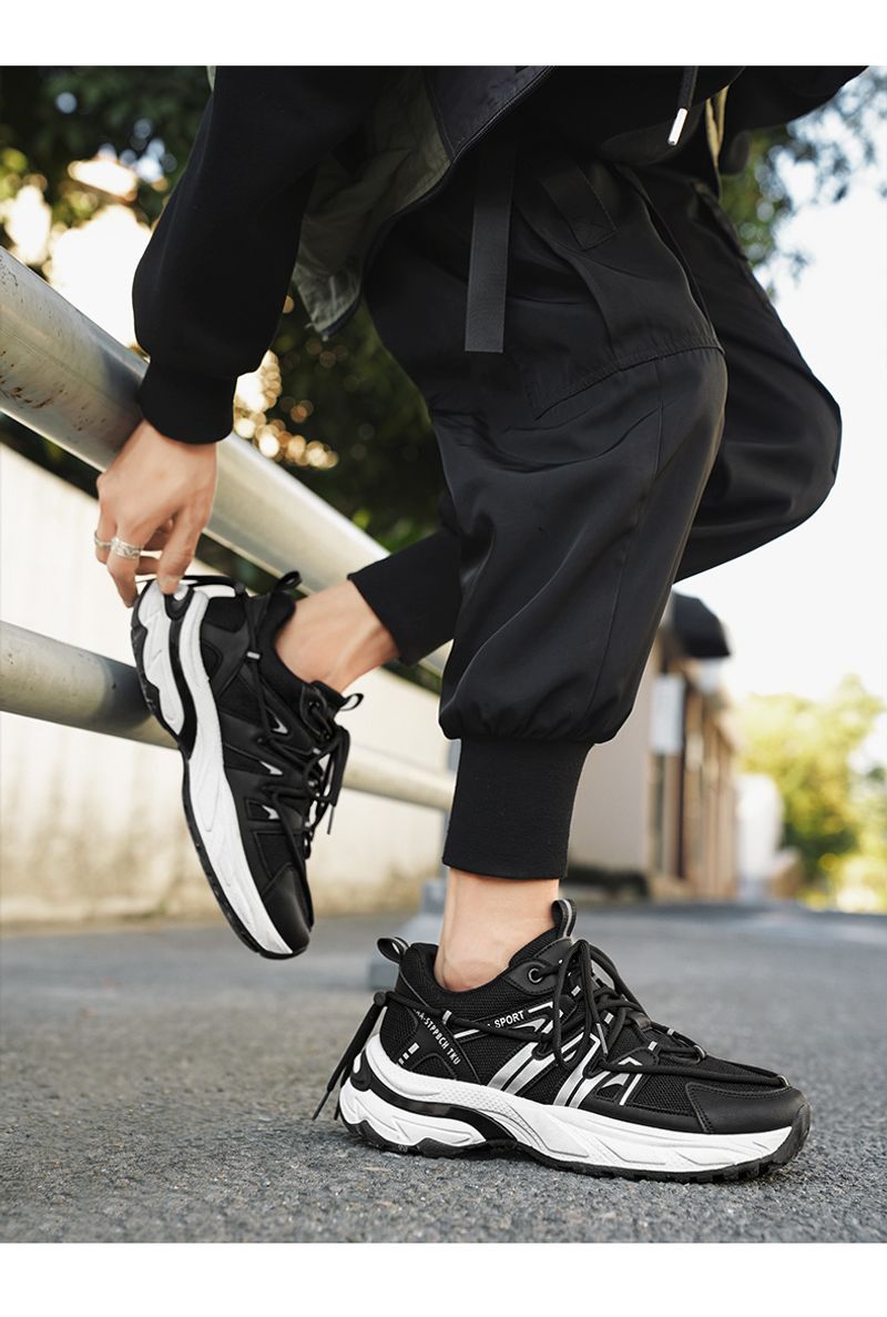 Zapatillas de deporte de malla para caminar para hombre, zapatos casuales de moda_voghion.com