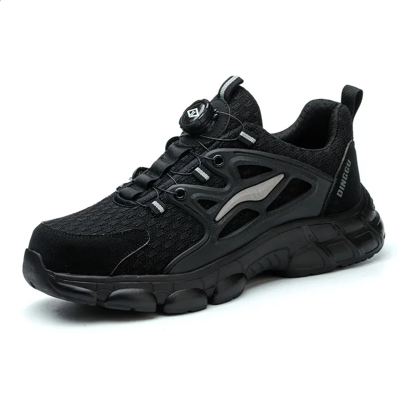 Rotating Button Mens Womens Steel Toe Plus Size 47 48 Work Sports Shoes Protective Safety Boots 250226_voghion.com