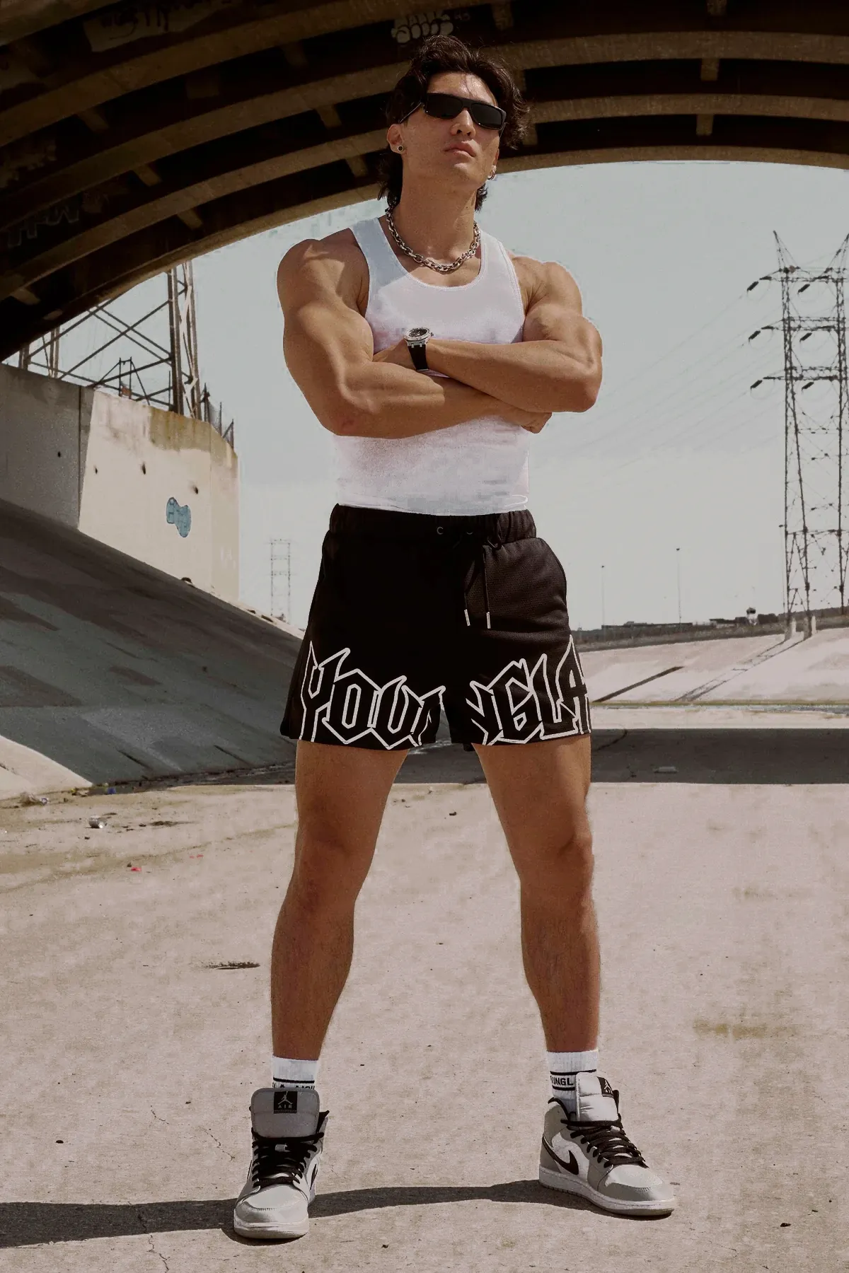 Men's Shorts Gym Sports American Style Ya Clothing Brands Jogger Outdoor Running Basketball Training Beach Pants Fiess_voghion.com
