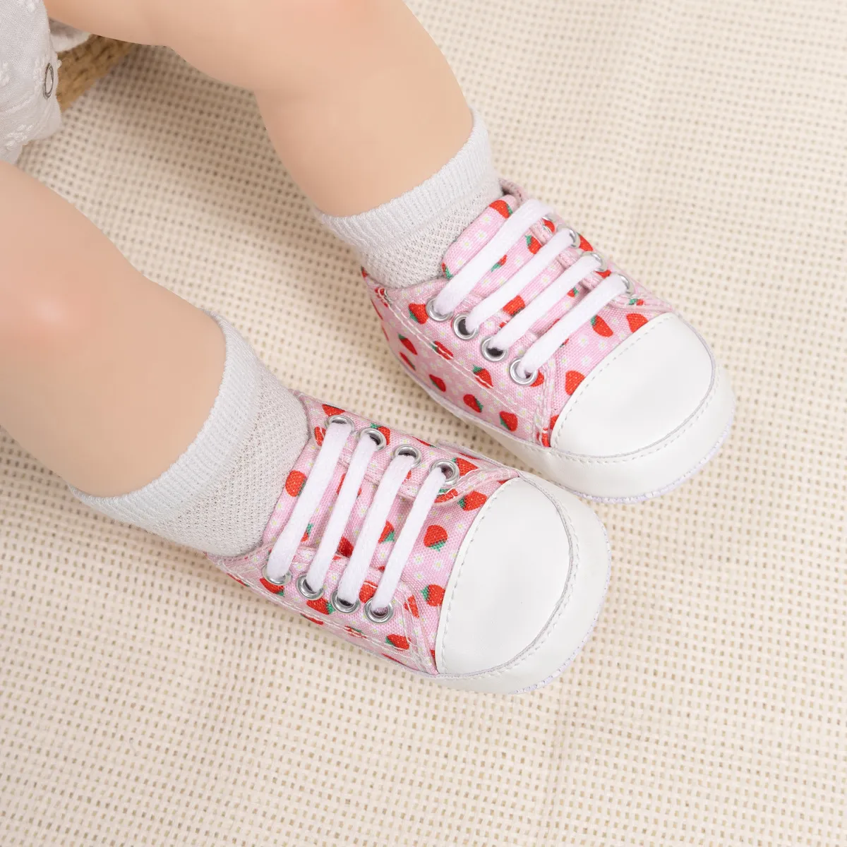 Heißer Verkauf Infant Erdbeere Mädchen Baby Casual Kidsnest High Top Rutschfeste Unterseite Weiche Sohle Kleinkind Krippe Schuhe_voghion.com