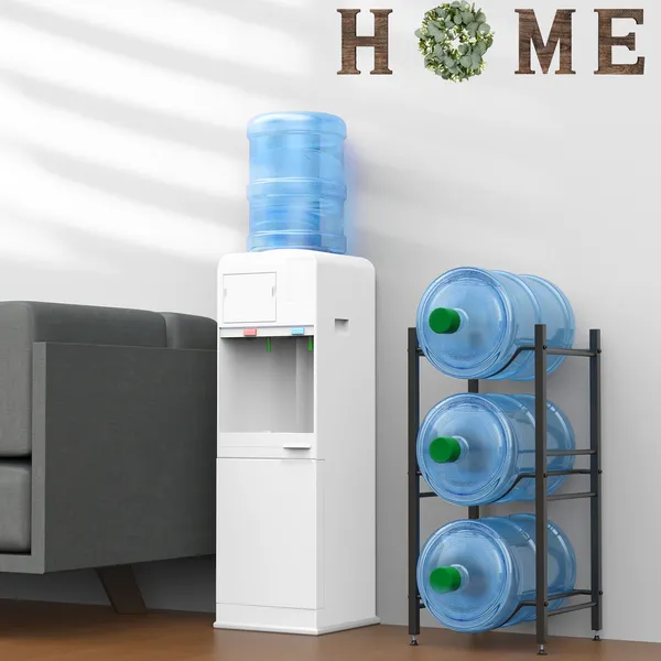 5 Gallon Water Jug Holder, Heavy Duty Steel, Storage Rack For Kitchen, Home, Office, Pantry_voghion.com