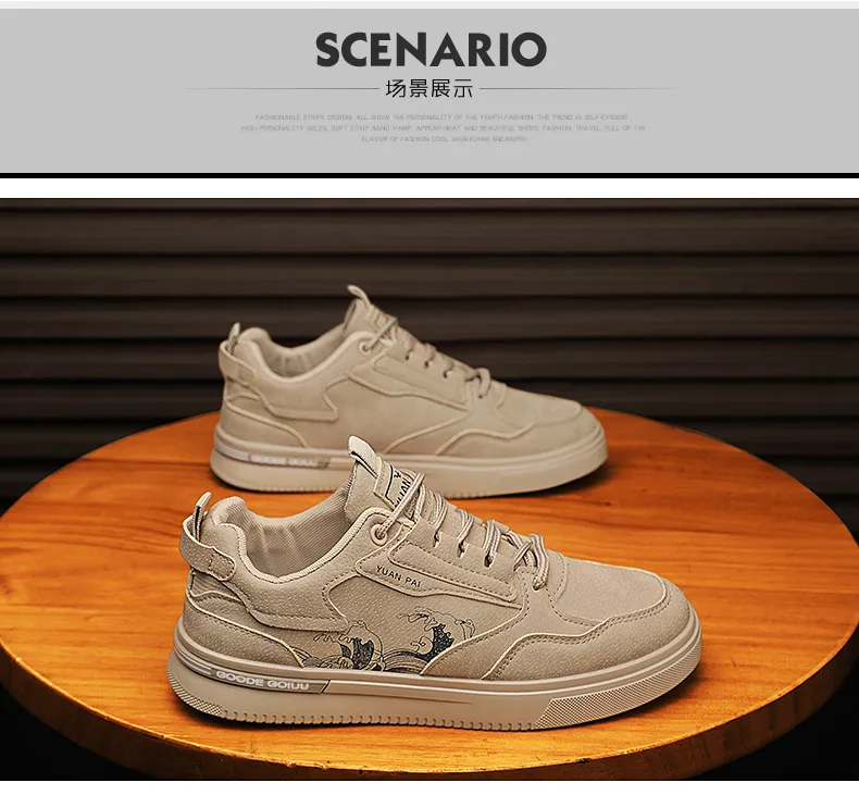CYYTL Herrenschuhe Casual Sneakers Leder Plattform Modedesigner Sport Outdoor Laufen Arbeit Sicherheit Tennis Männliche Halbschuhe_voghion.com