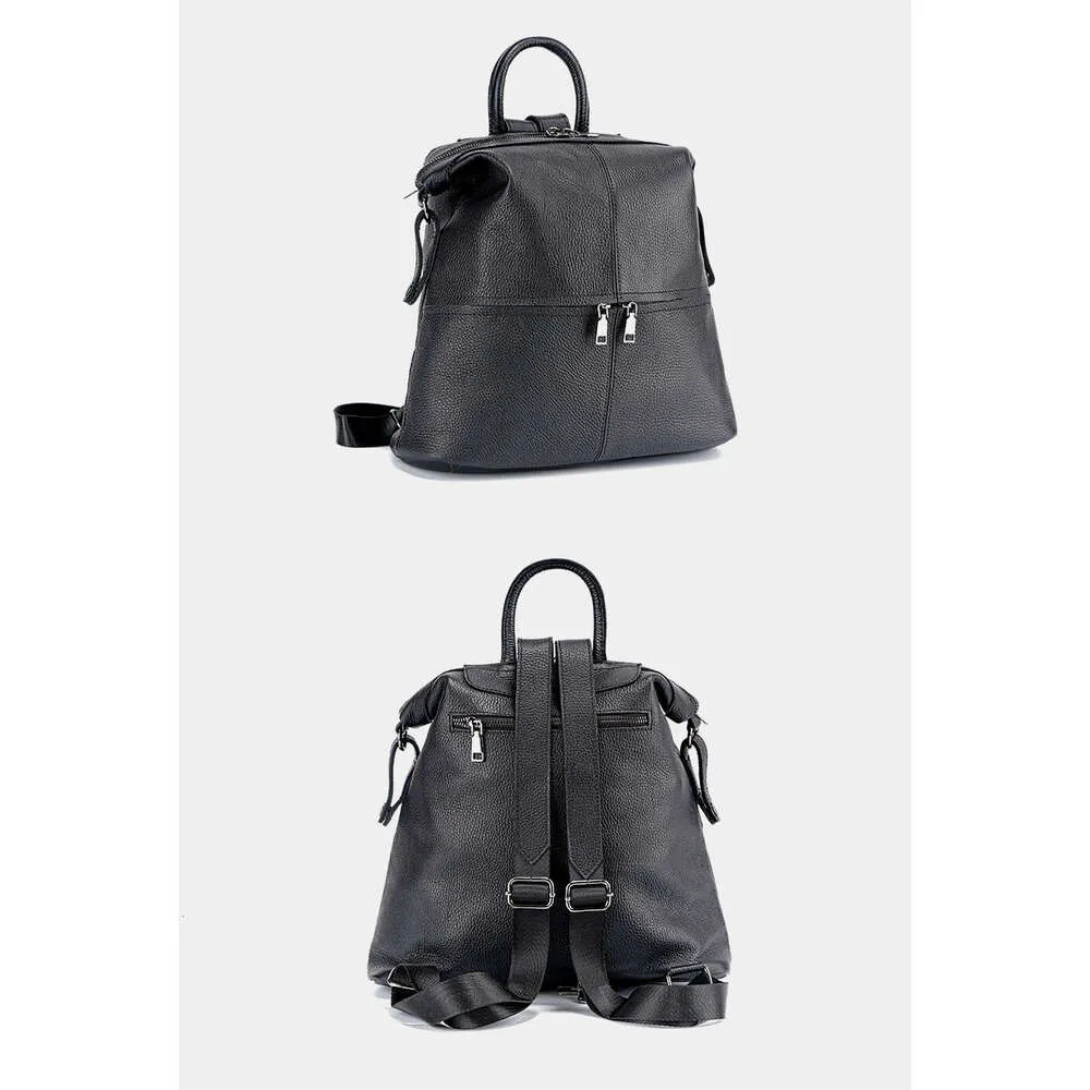 Zaino da viaggio classico in vera pelle da donna Zency, grande capacità, per iPad, A4, laptop, borsa a tracolla da donna con_voghion.com