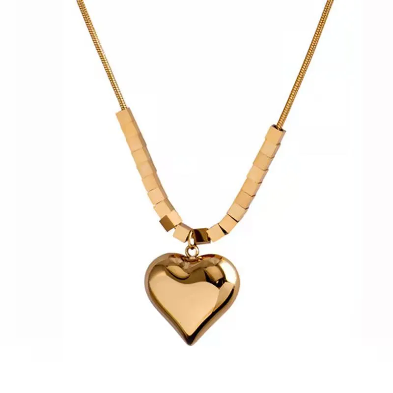 Pendant Necklaces Fashion Necklace Box Titanium Steel Women's Gold Hip-hop Clavicle Sweater Chain For Women 2023_voghion.com