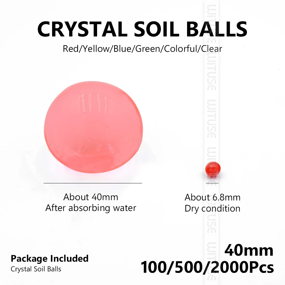 500Pcs 3-4cm Grow Ball Home Decor Colors Hydrogel Crystal Soil Water Beads Multi Mud Pear Shaped Very Big Bulbs Wedding Growing_voghion.com