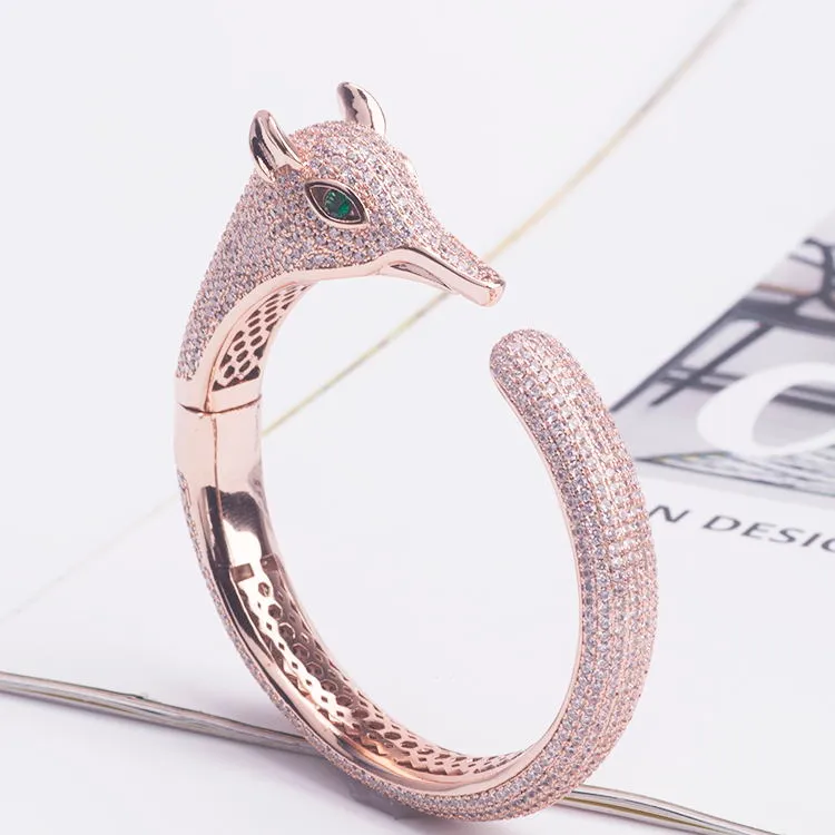 Braccialetto con ciondolo classico alla moda placcato in oro, braccialetti in argento con animali per donne, figlia, mamma, gioielli unisex, designer di donne_voghion.com