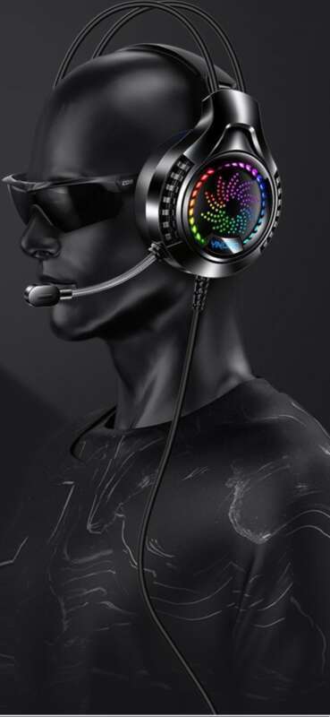Silver Eagle Q7 Computer Headworn Wired Esports Game Earphones Desktop Laptop Listening And Positioning Microphone_voghion.com