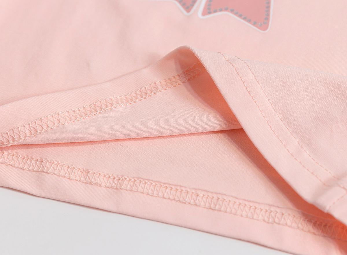 Baby Clothing Children's summer short sleeve candy color fashion simple bow small children short sleeve sweet T-shirt_voghion.com