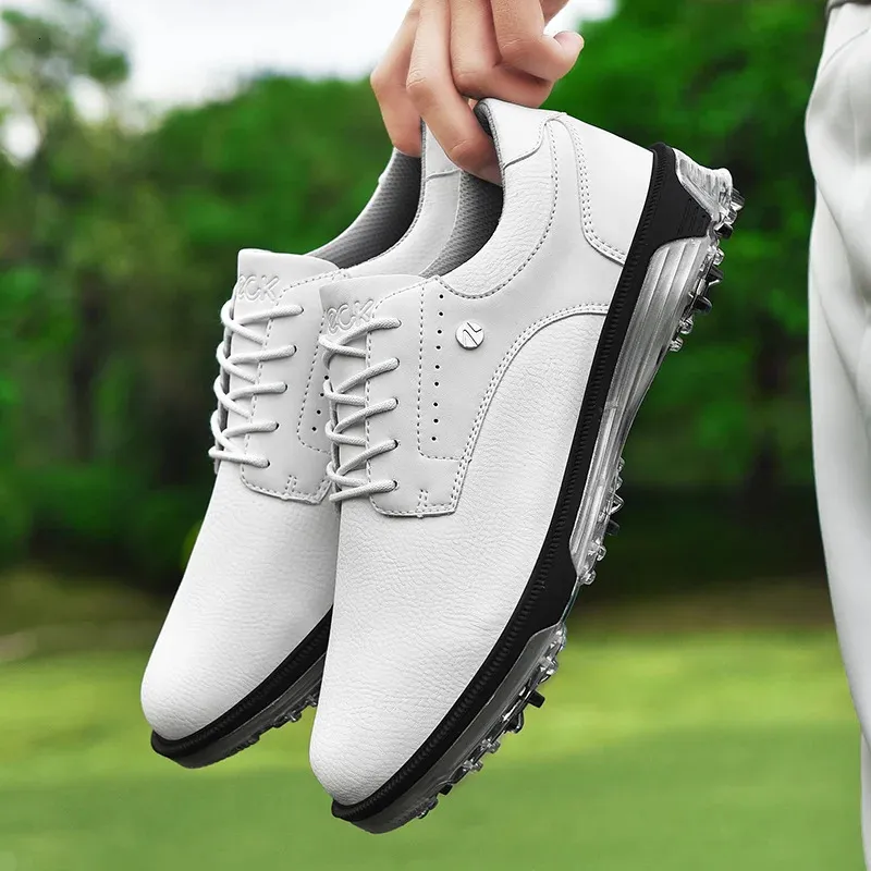 Αδιάβροχα παπούτσια Golfer Sport Man Ankle Golf Sneaker Είδη παπουτσιών γκολφ Παπούτσια γκολφ Αντιολισθητικά άνετα παπούτσια για περπάτημα μαύρο 240_voghion.com