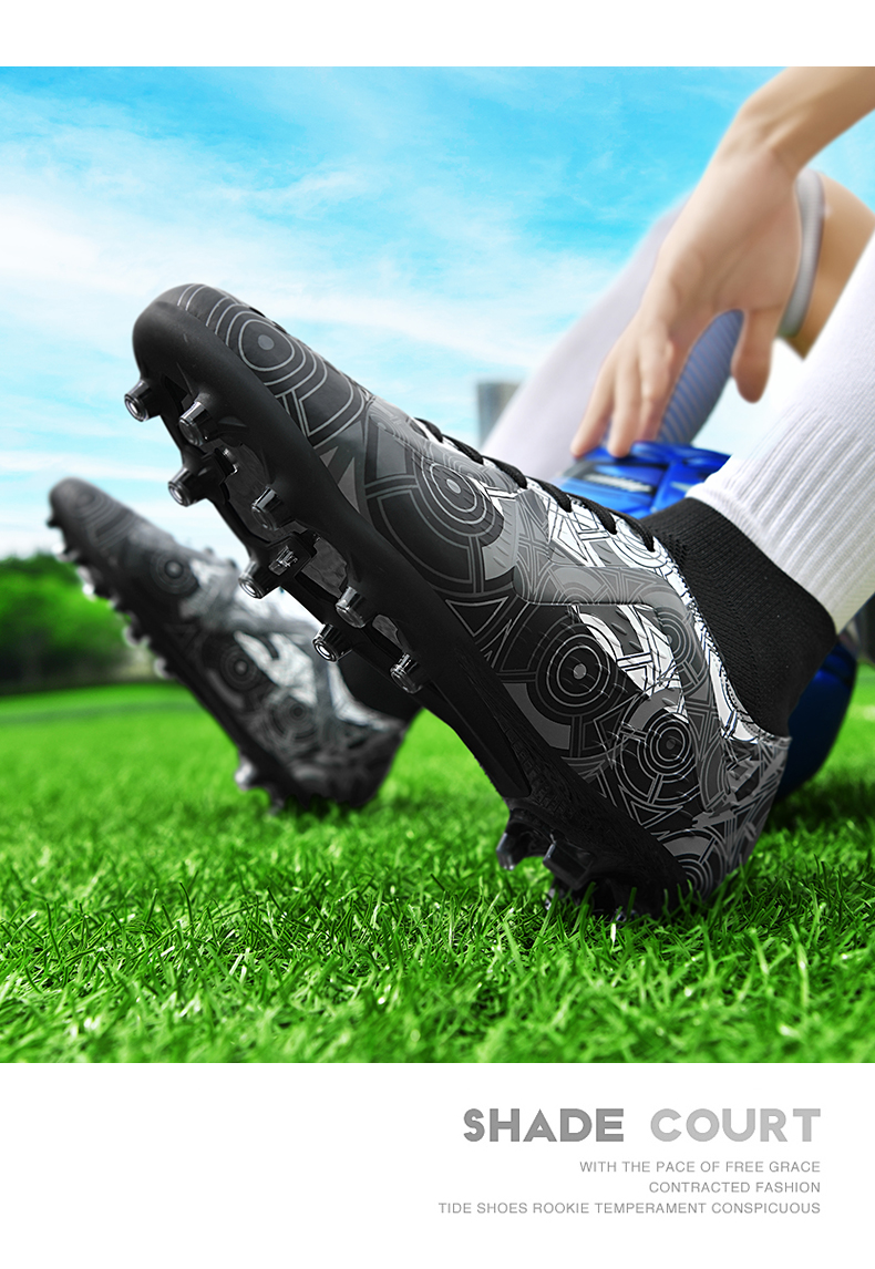 Sapatos de futebol ao ar livre Tênis masculinos Botas de futebol Adolescentes Adultos Crianças Chuteiras Antiderrapantes Ultraleve Unissex Turf Futsal_voghion.com