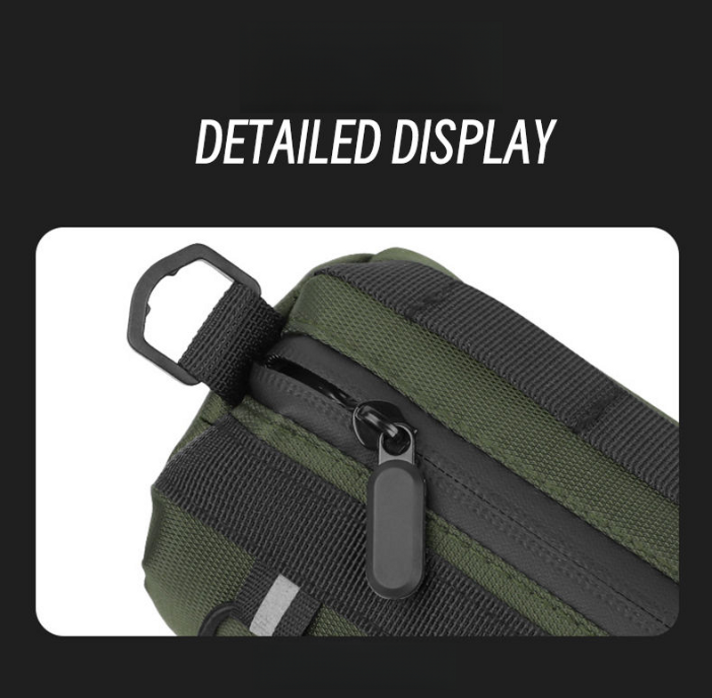 Reitausrüstung für den Vorderträger des Fahrradsattels, Handytasche für Mountainbike-Querträger, wasserdichte Tasche für das obere Rohr_voghion.com
