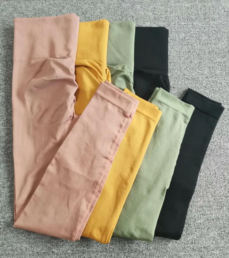 Yoga Outfit Leggings Frauen Fiess Laufen Hohe Taille Slim Hosen Push Up Sport Gym Athletisch Schnelltrocknend Jogging Workout_voghion.com