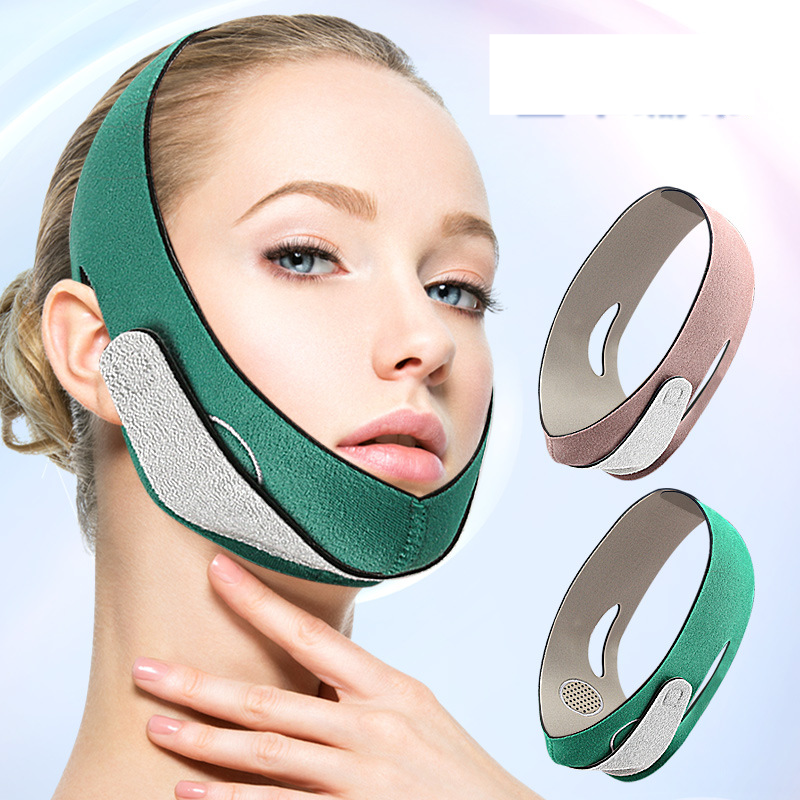 Masque facial en V à pression librement réglable, bandage à haut rebond