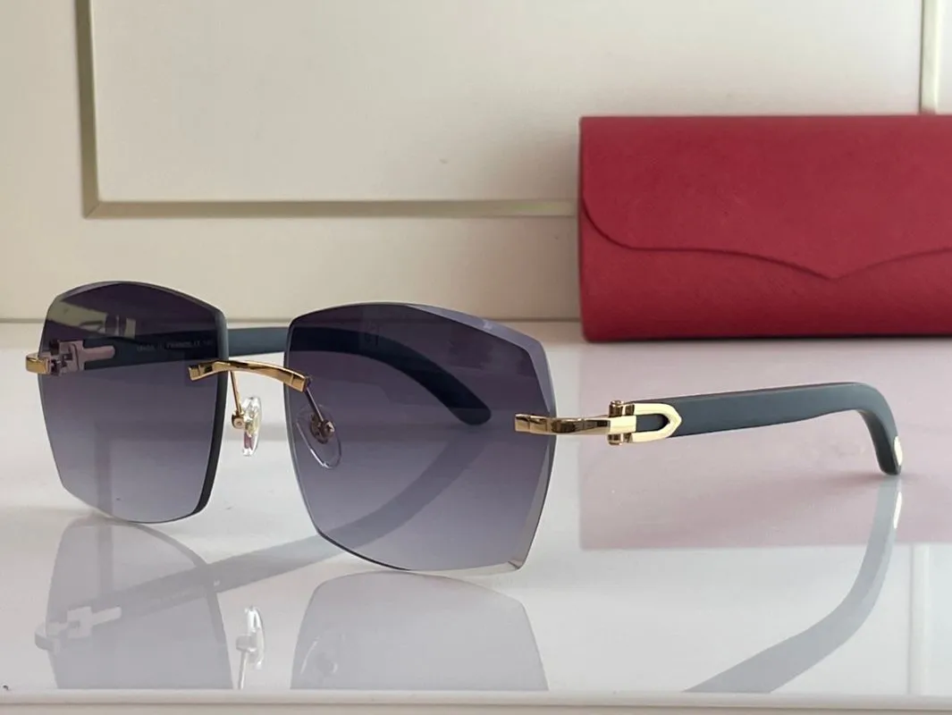 Hexagonal Sunglasses For Women And Men With Gold Frames And Wood_voghion.com