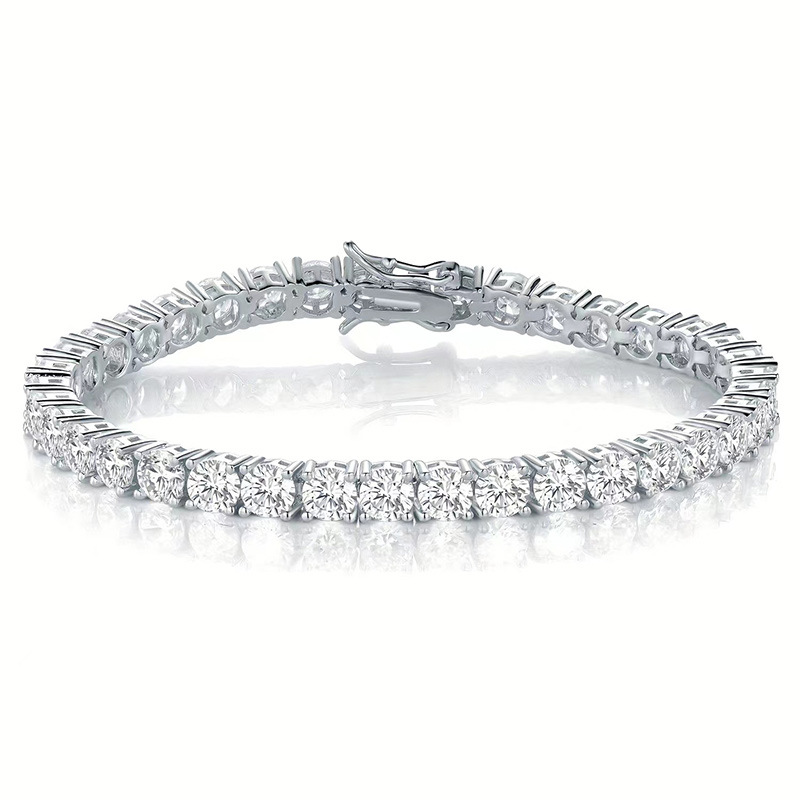 Chain Bracelet For Women, Tennis Niche High-End Full Diamond Fashion Trend Hip-Hop Style Jewelry_voghion.com