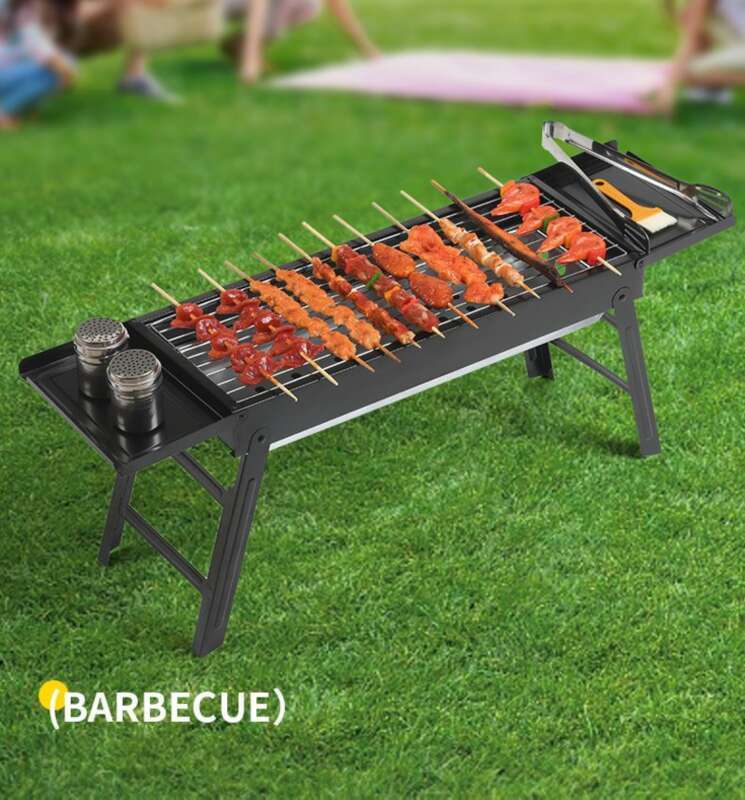 91% Positive Review Rate: Foldable Large And Medium-sized Pull-out Portable Outdoor Barbecue Grill, Carbon Grill For_voghion.com