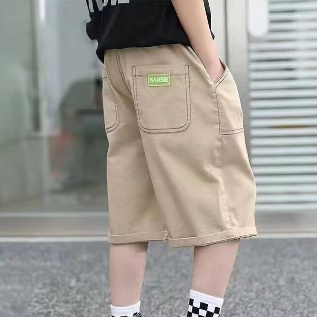 Pantalon cargo d'été pour garçon, short tendance mi-long pour enfants, nouveau style pour les petits garçons de 3 à 7 ans_voghion.com
