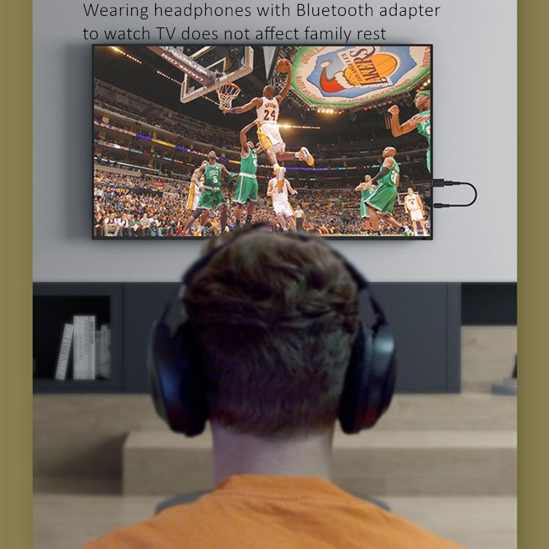 Cuffie Bluetooth TV Cuffie wireless con microfono Adattatore USB Cuffie stereo con cancellazione del rumore Pieghevole per TV Auricolare_voghion.com