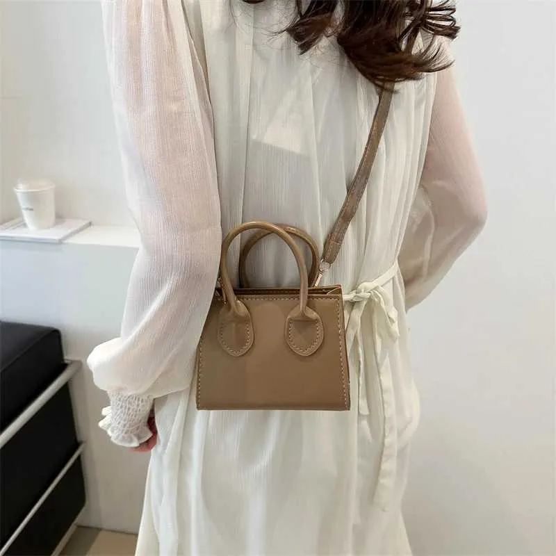 Solid Color Pu Leather Shoulder Bag Fashion Designer Handbags Top Handle For Women Casual Crossbody Bags Ba241116_voghion.com