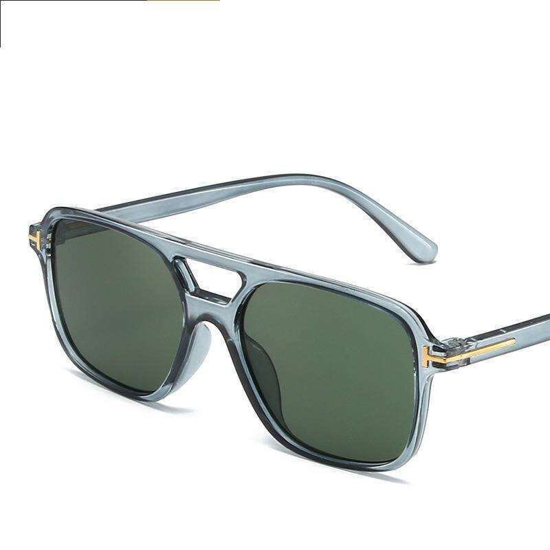 Lightweight Double Beam Ocean Film Sunglasses, New Driving Sunshades, Fashionable Box Sunscreen Sunglasses_voghion.com