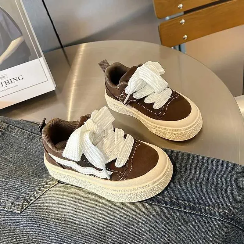 Boys and Girls Canvas School Performance Baby Biscuits Bottom Breathable Childrens Shoes M241016_voghion.com