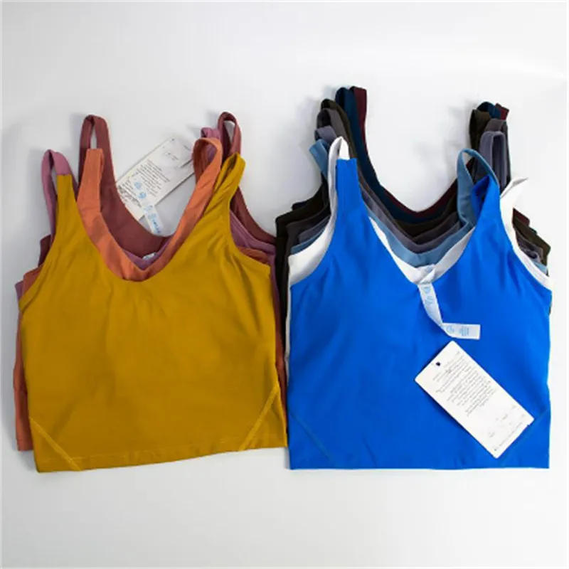 maiou align u haine de sală ținută de yoga cu uscare rapidă femei casual alergare nud sutien sport strâmt vestă sport lenjerie intimă_voghion.com