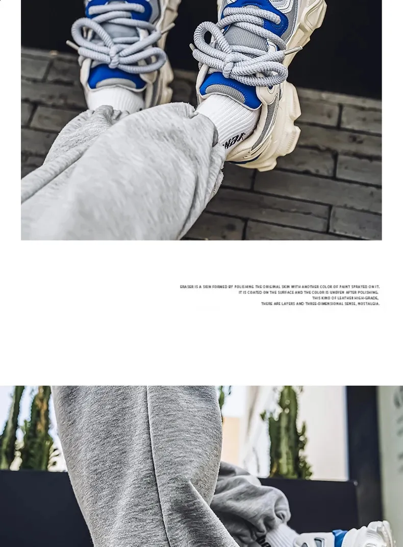 Running Shoes For Men Breathable Lace-up Sports Trainers_voghion.com