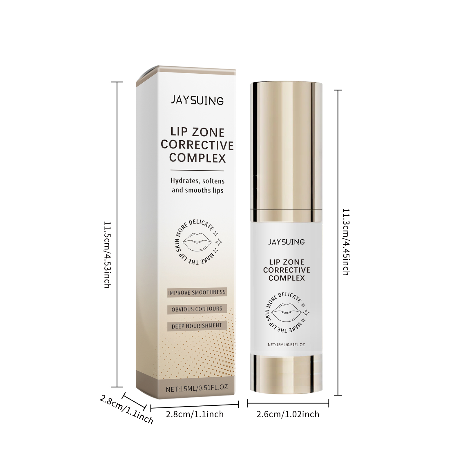 Jaysuing Lip Area Serum, Hydrating, Moisturizing, Smoothing And Moisturizing Lip Care Serum_voghion.com