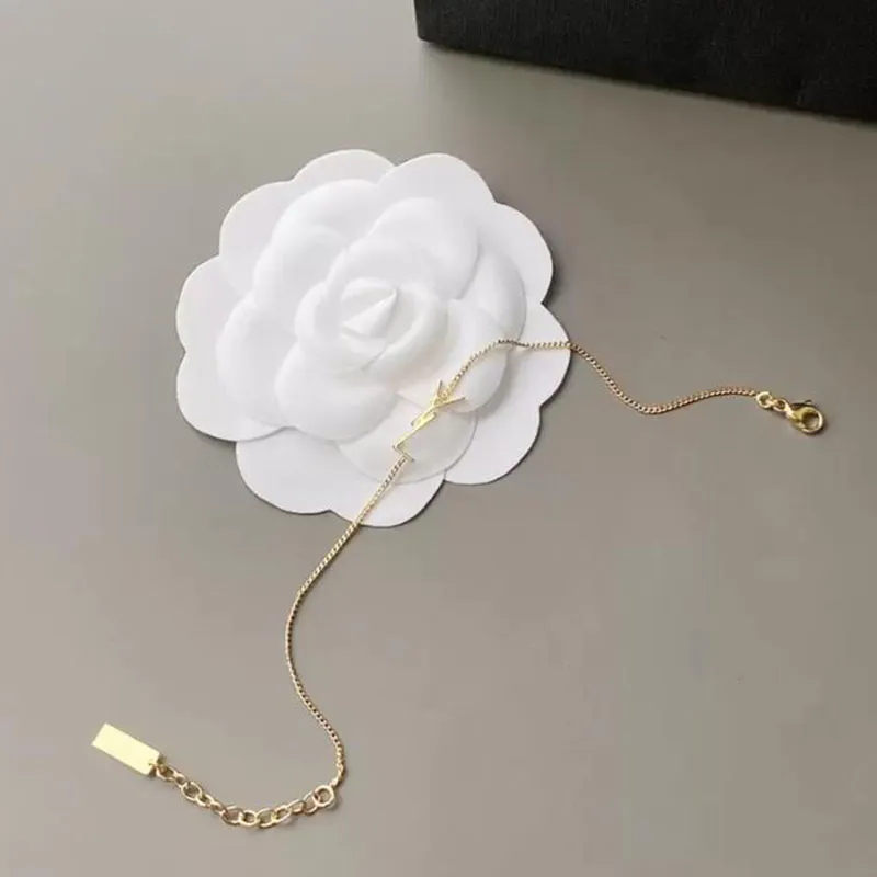 Brățări de damă cu lanț de aur de designer, bijuterii de dragoste, cu pandantiv cu literă Y, pentru femei, cercei cu farmec de nuntă G2205242Z_voghion.com