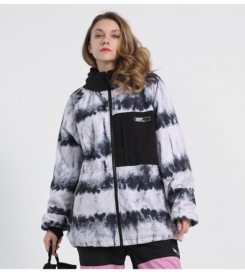 Snowsuit woman thickened warm double board with new star snowboard hoodie man_voghion.com