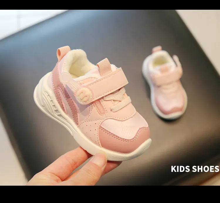 Baskets pour tout-petits, pour bébés, marche en plein air, course à pied, mignonnes, chaussures d'hiver à semelle souple, antidérapantes, pour enfants, garçons et filles_voghion.com