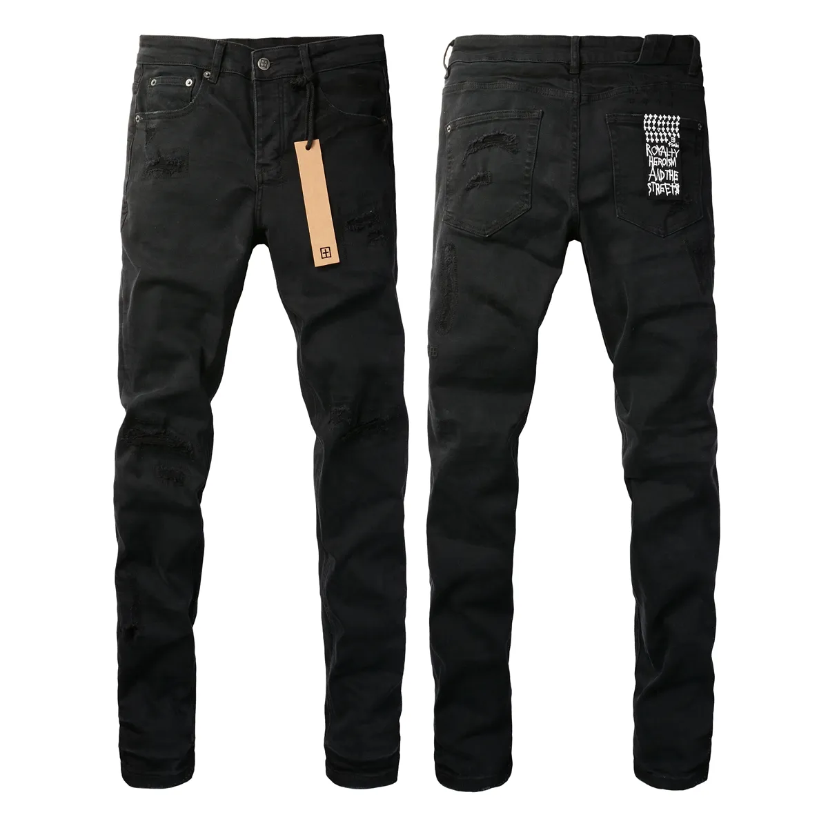 Jeans de créateur pour hommes Marque Slim Fit Trou déchiré Pantalon de motard Pantalon skinny Designer Stack Hommes Femmes Tendance ubi_voghion.com