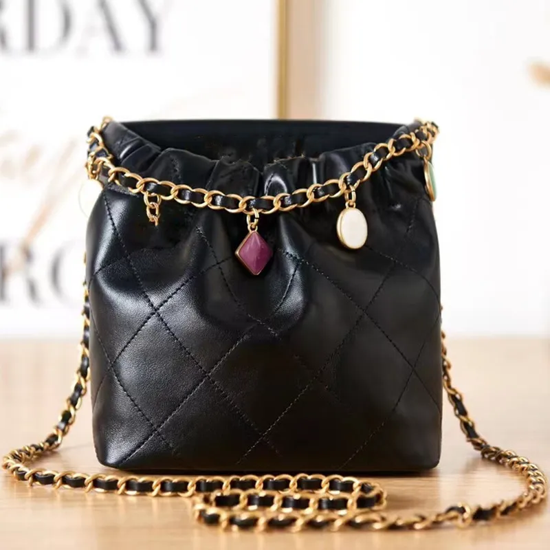 Echte Taschen für Damen – Mini-Schulterhandtasche, tragbare Umhängetasche aus weichem Leder, klassisches Modedesign_voghion.com