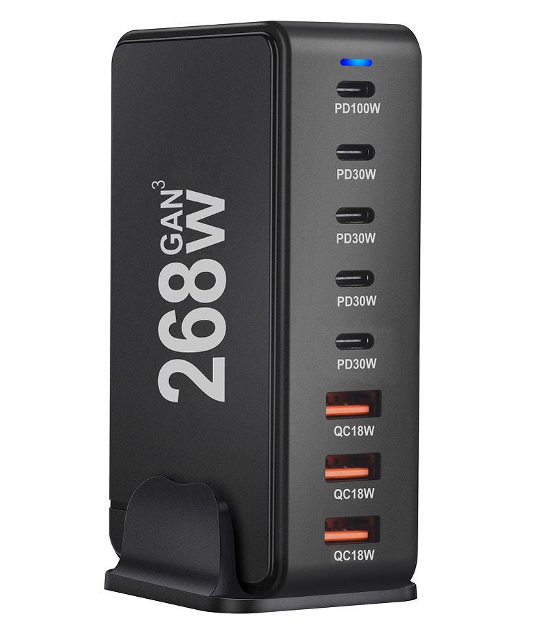 Încărcător de birou multifuncțional de mare putere, 240W GaN Multiport 268WPD, nou_voghion.com