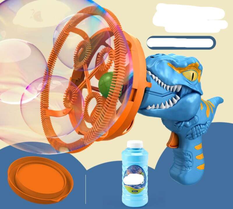【 96% Positive Review Rate 】 New Electric Internet Famous Gun, Children's Handheld Automatic Bubble Machine, Dinosaur_voghion.com