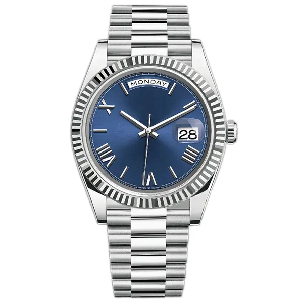 Designerskie zegarki męskie, automatyczny zegarek na rękę Day Date 36 i 41 mm, mechanizm automatyczny 2813, szkło szafirowe, stal nierdzewna, pasek prezydencki, Orologio Di Lusso_voghion.com