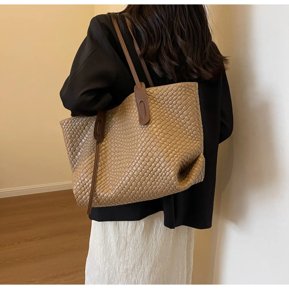 Markendesigner Große Kapazität Tote Shouler Für Frauen Handtaschen Geldbörsen 2024 Neue Vintage Damen Shopping Reisetaschen_voghion.com