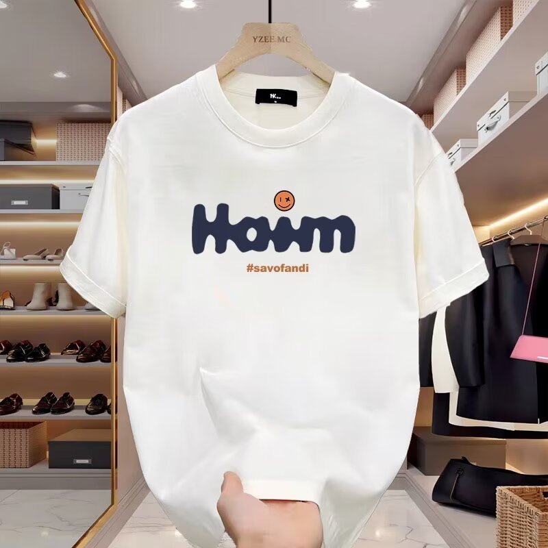 Couple Short Sleeved For Men's Summer New American Fashion Brand Trendy Unisex Printed Student T-shirt_voghion.com