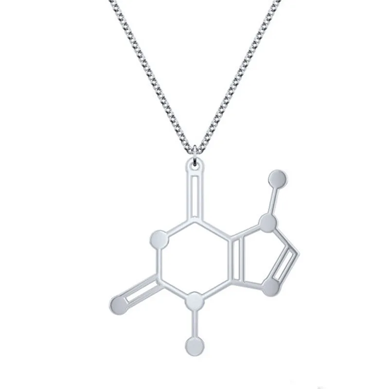 Pendant Necklaces Chocolate Molecule Necklace_voghion.com